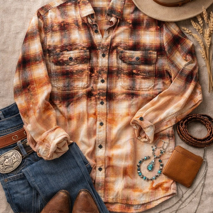 Autumn Distressed Flannel
