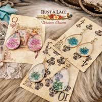 Pressed Flower Earrings