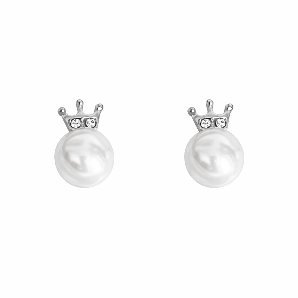 Rhinestone Pearl Earrings