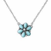 Turquoise Flower Necklace