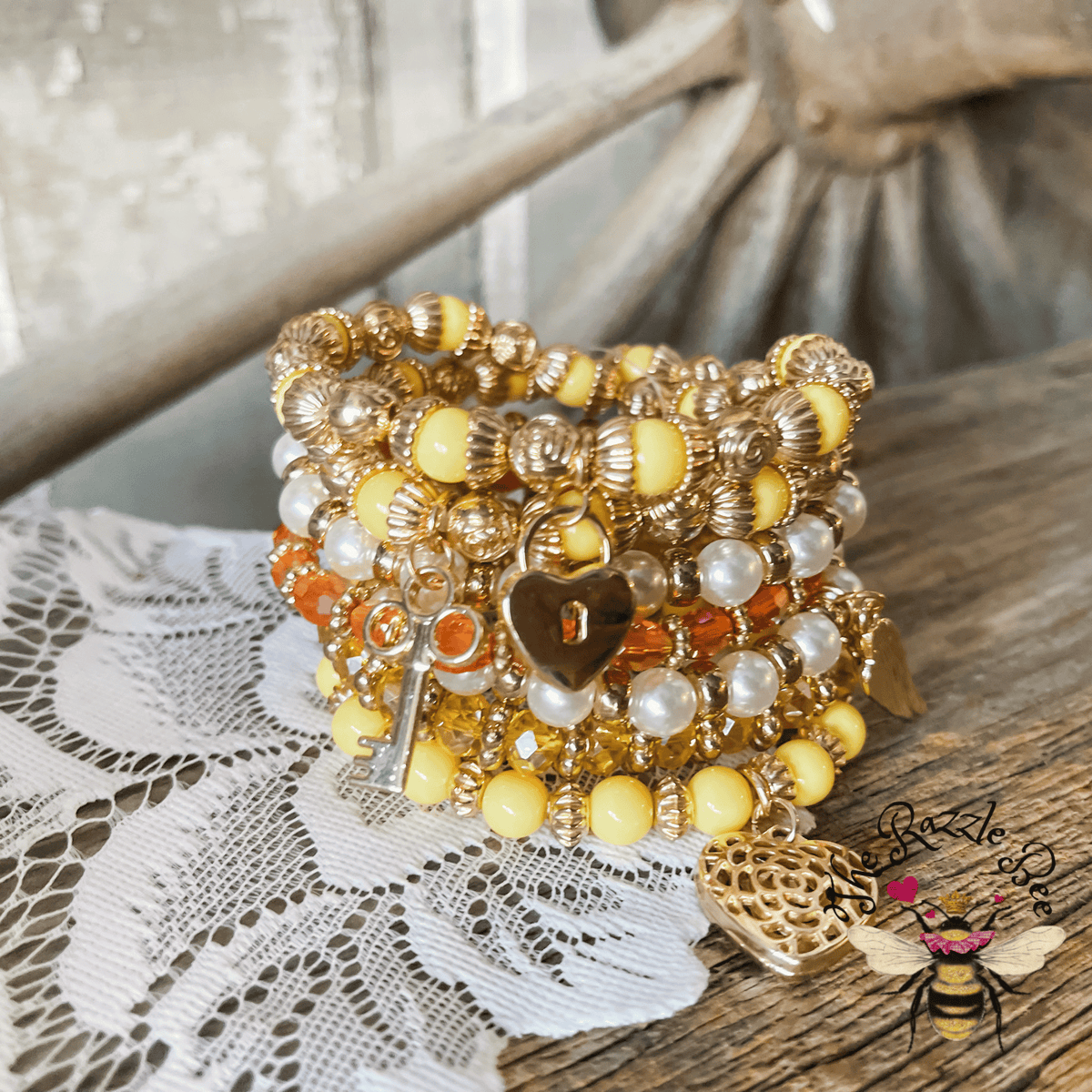 Golden Yellow Bracelet Stack