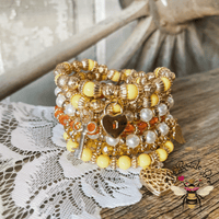 Golden Yellow Bracelet Stack