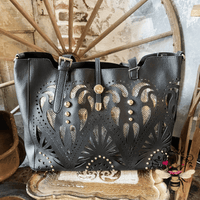 Black See Through Tote