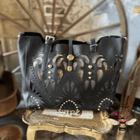 Black See Through Tote