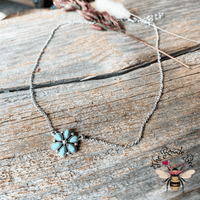 Turquoise Flower Necklace