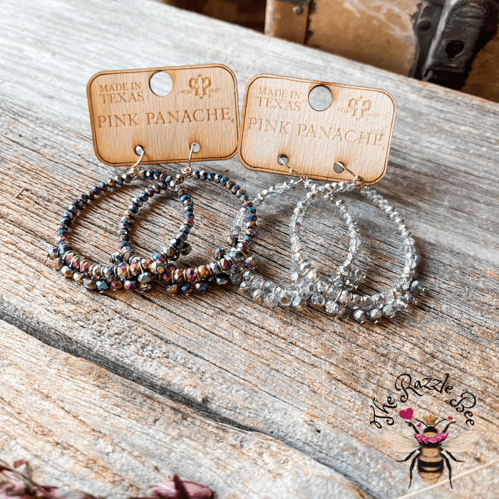 Pink Panache Silver Sparkle Earrings