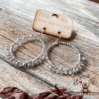 Pink Panache Silver Sparkle Earrings