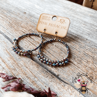 Pink Panache Silver Sparkle Earrings