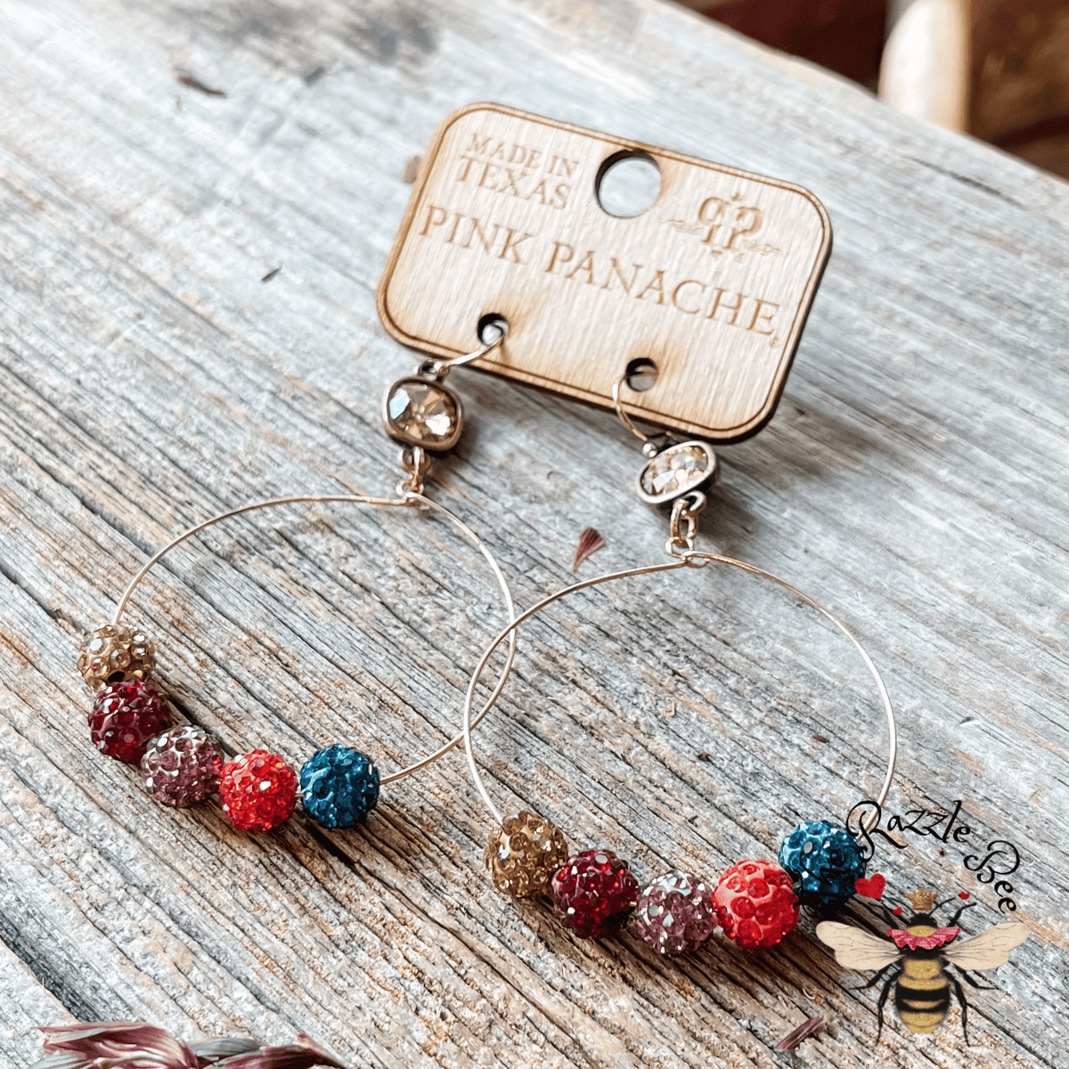 Pink Panache Color Wheel Earrings