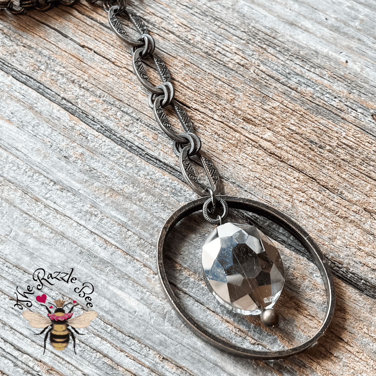 Hoop Stone Necklace