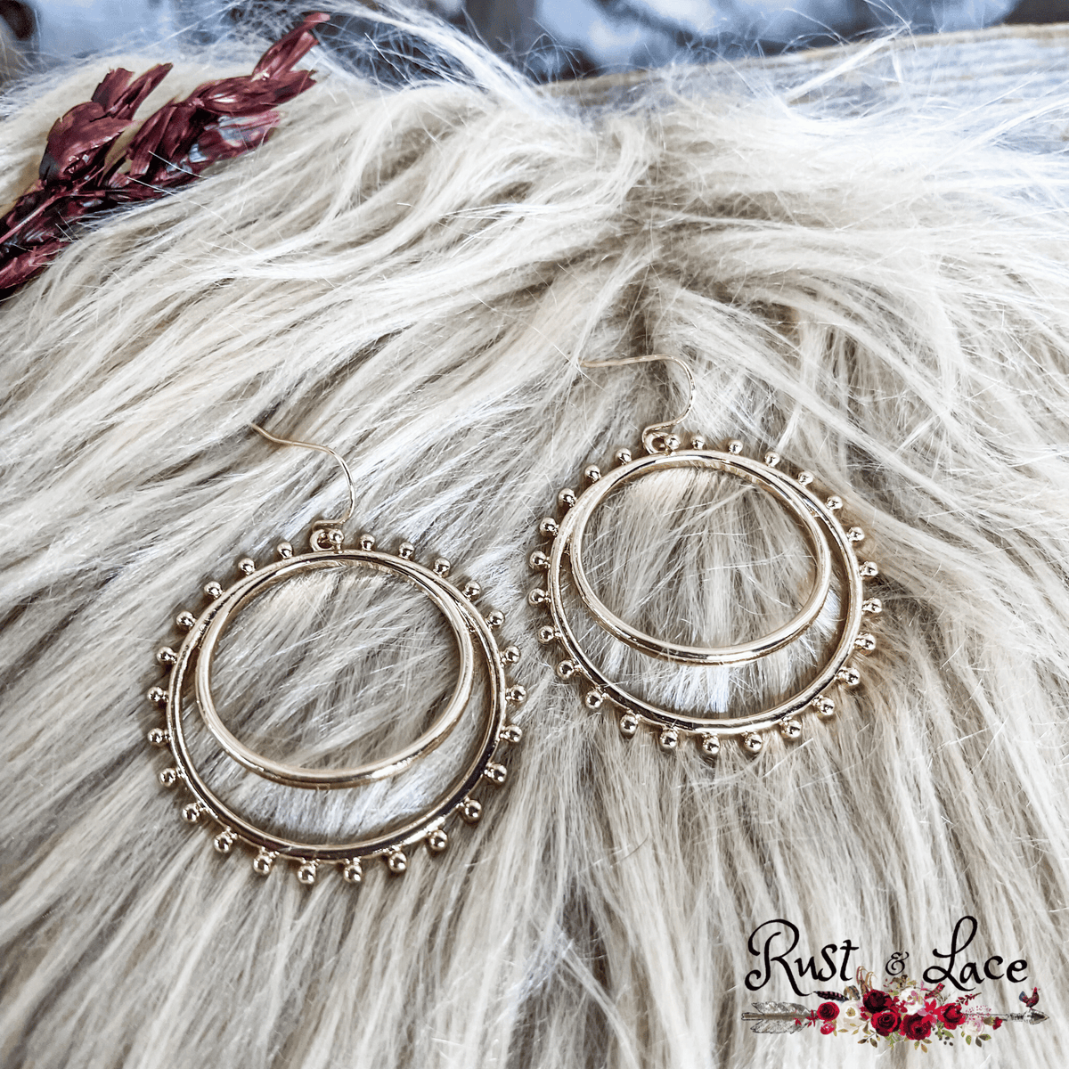 Circle Gold Earrings