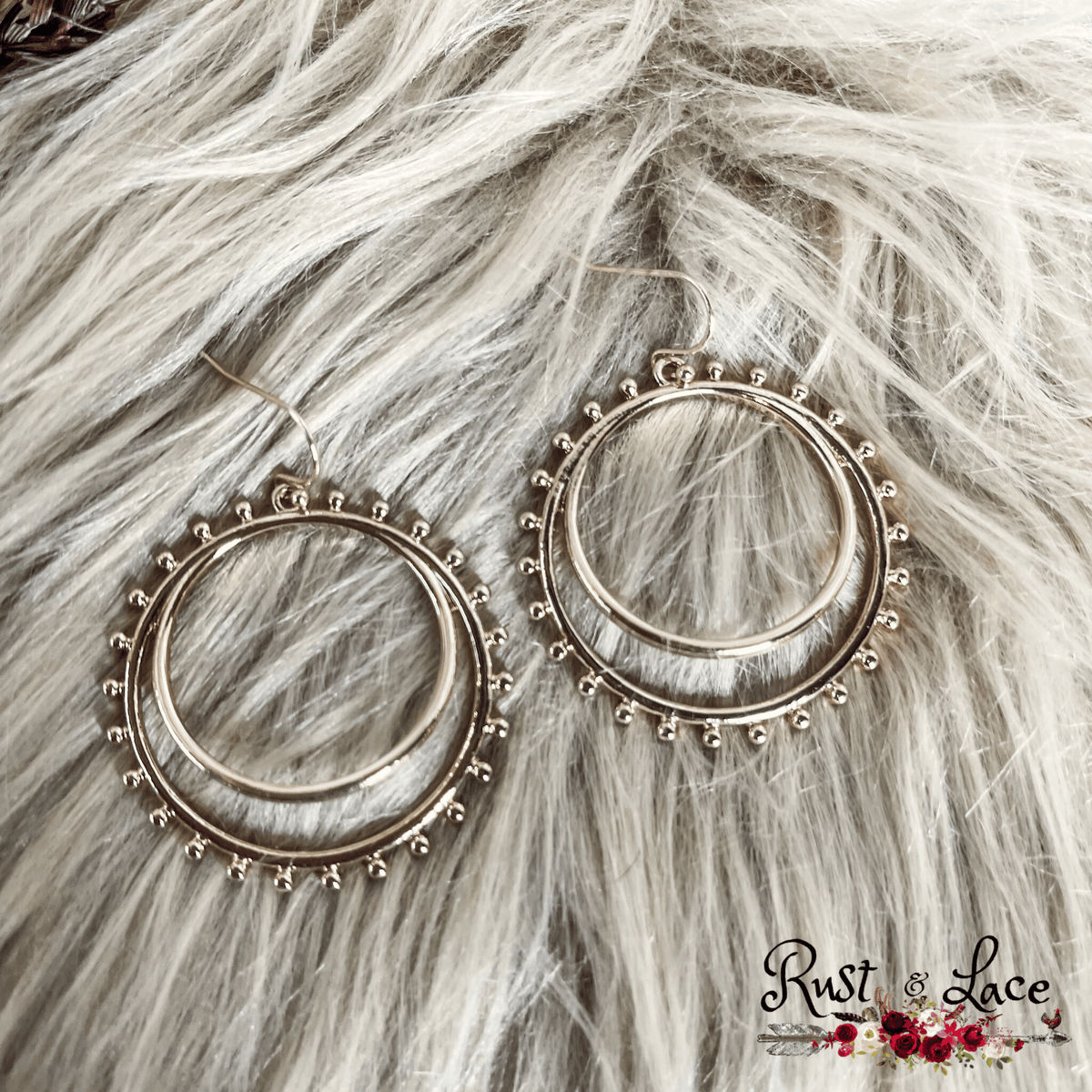 Circle Gold Earrings