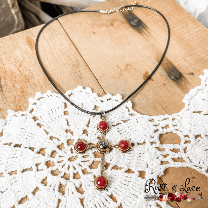 Goth Cross Necklace
