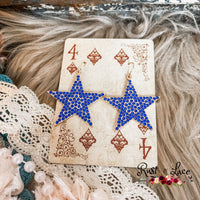 Rhinestone Star Earrings