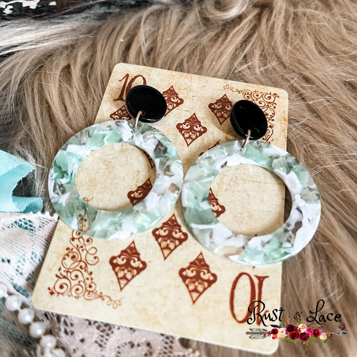 Mosaic Mint Earrings