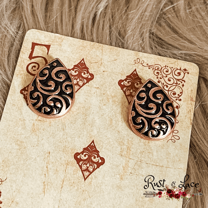 Metal Teardrop Earrings