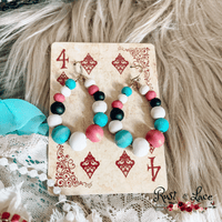 Wood Beaded Earrings