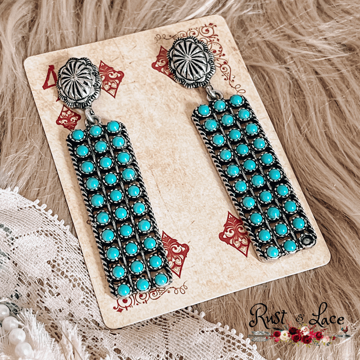 Turquoise Beaded Earrings