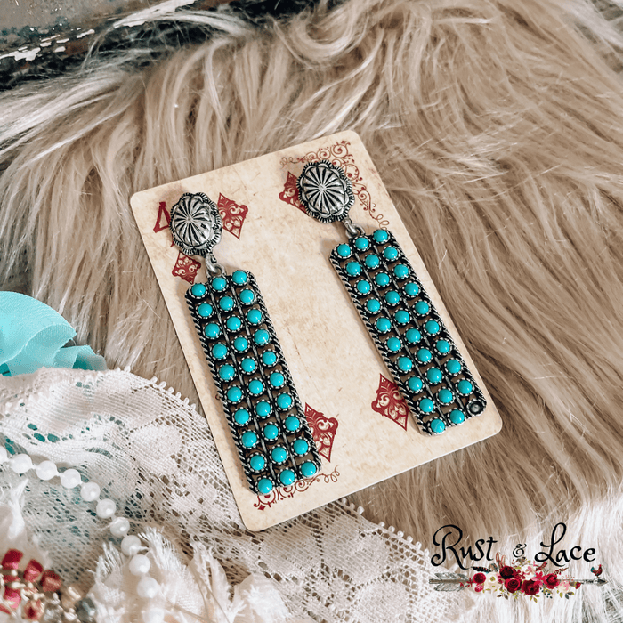 Turquoise Beaded Earrings
