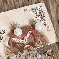 Rhinestone Pearl Earrings