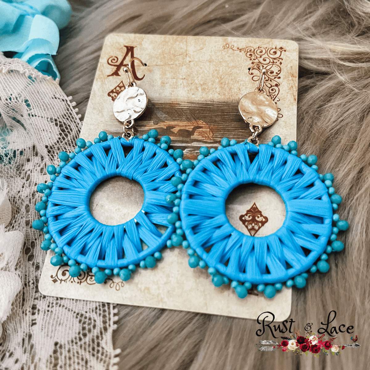 Blue Fashion Earrings