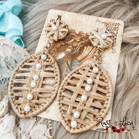 Pearl Straw Earrings