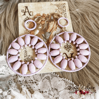 Purple Cut Out Earrings