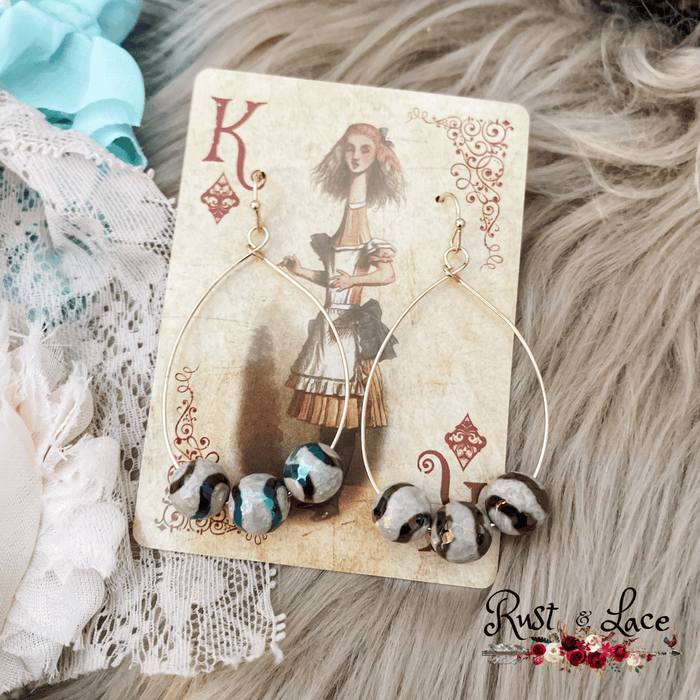 Beaded Teardrop Earrings