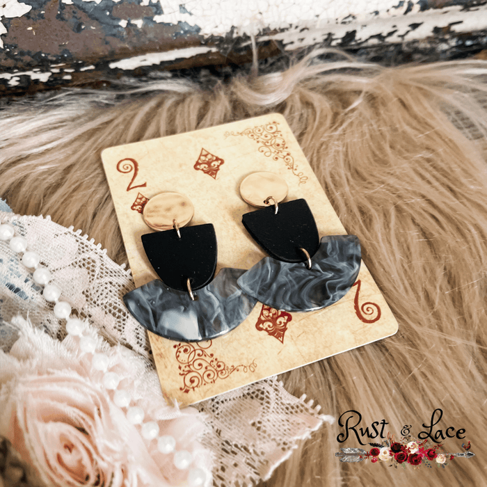 Black Dangle Earrings