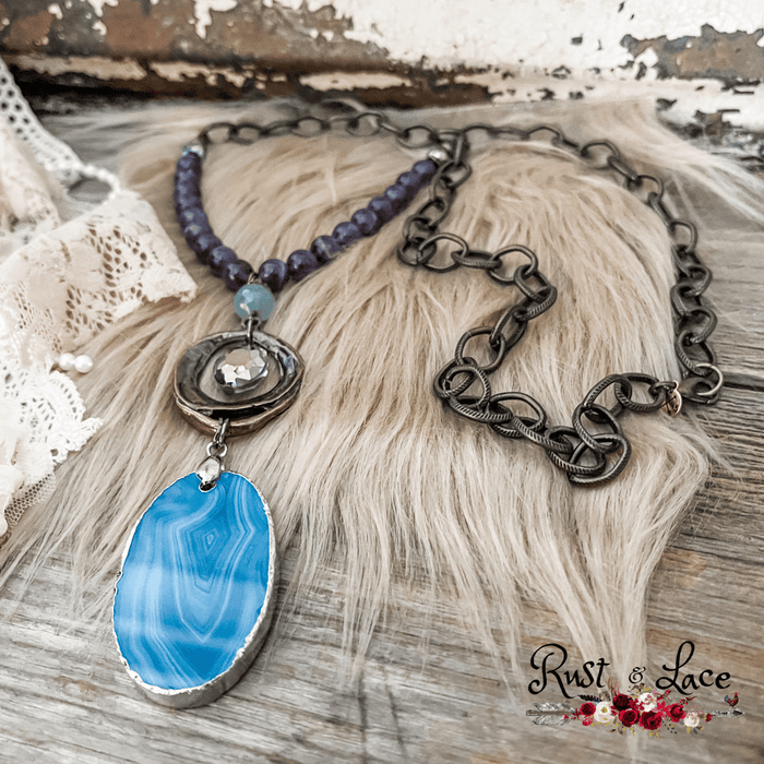 Ocean Waves Pendant Necklace