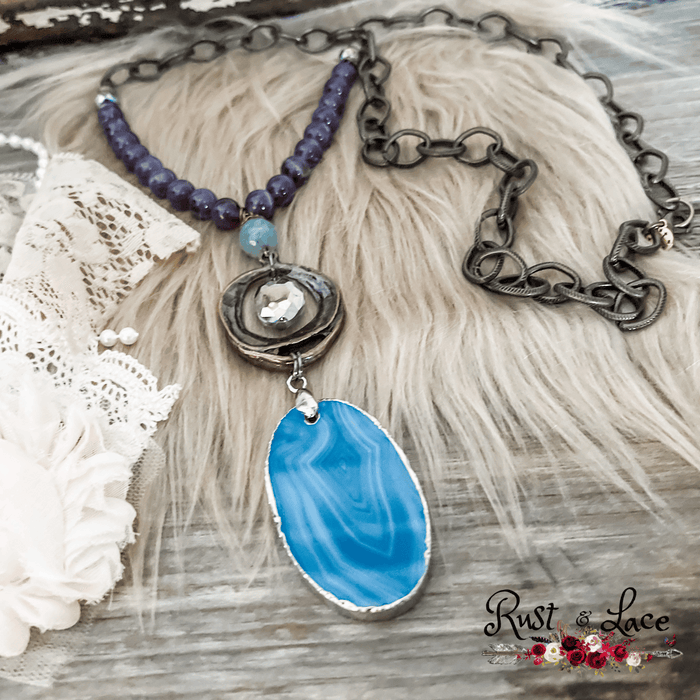 Ocean Waves Pendant Necklace