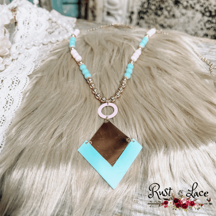 Diamond Shape Pendant Necklace