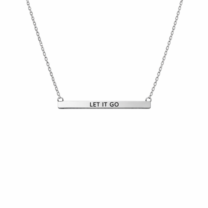 Let It Go Bar Necklace