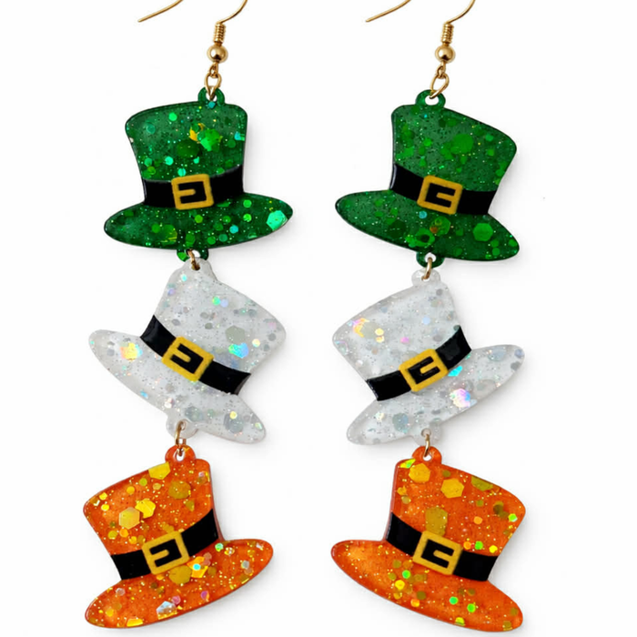 Leprachaun Hat Earrings