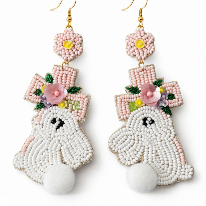 Bunny and Cross Earrings