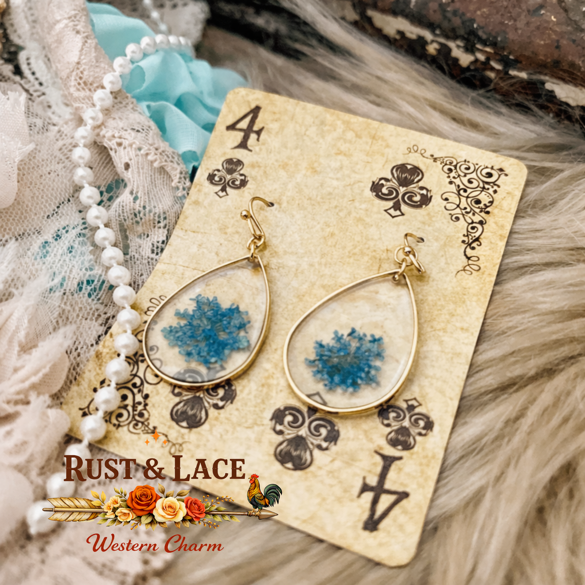Pressed Flower Earrings