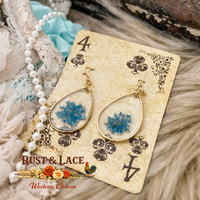 Pressed Flower Earrings