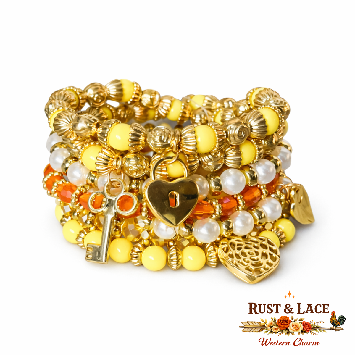Golden Yellow Bracelet Stack