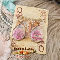 Pressed Flower Earrings