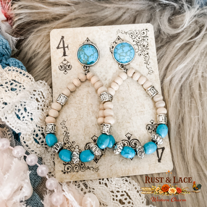 Turquoise Ivory Earrings