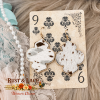 Cow Hide Earrings
