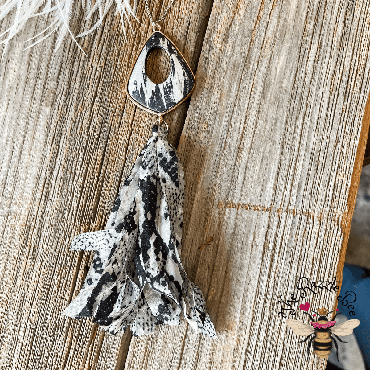 Fabric Tassel Pendant Necklace